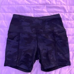 Stylish Black Camouflage Bike Shorts for Women